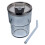 glaswasserbecher -flasche saftbecher mit deckel & 5