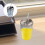 glaswasserbecher -flasche saftbecher mit deckel & 6