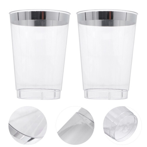 10 360 ml einweg-hartplastikbecher für und 2