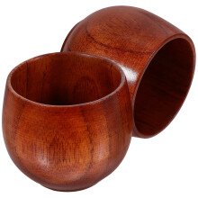 2 japanische Sakebecher aus Holz, für Tee und Sake