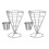 bestonzon 2- -set mit & dip-becherhalter aus draht 1