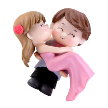 2Pièces Accessoires Cake Pick Vinyle Couple Thème Fête Déco Colorée