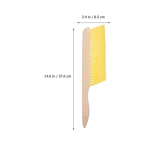 bee broom durable wooden handle brush tool for beekeeping 1