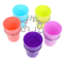 5er-set kaffeebecherhalter für lochwand, becherorganizer (farbe zufällig)