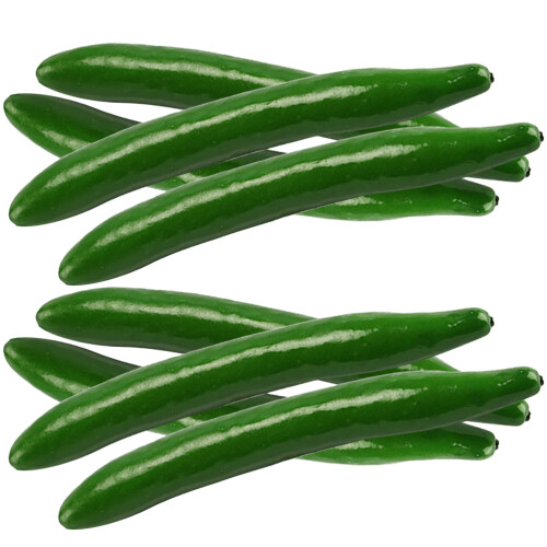 24 Pcs Artificial Cucumber Display Props