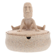 yoga stein aschenbecher aus harz mit deckel winddicht für zuhause büro