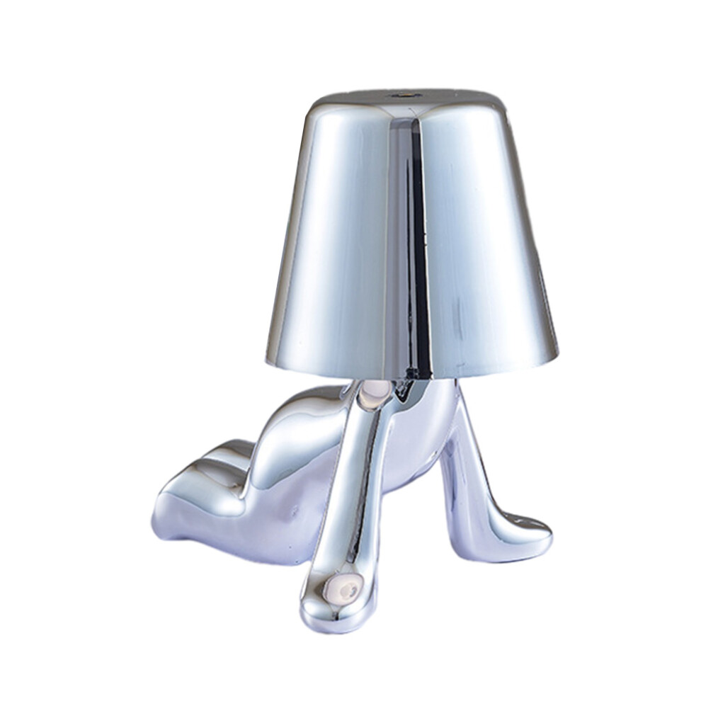 (Silver, Type E) Decorative Desk Lamp Bedroom Shelf Rechargeable Night Light Decoration-image-OPC-PKKDZM7-NEW