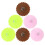 6 pcs 10.5cm transparent silicone cup lids with flower pattern 11