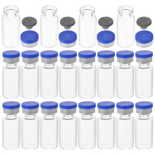 20pcs 3ml glass vials with caps for liquid medicine storage