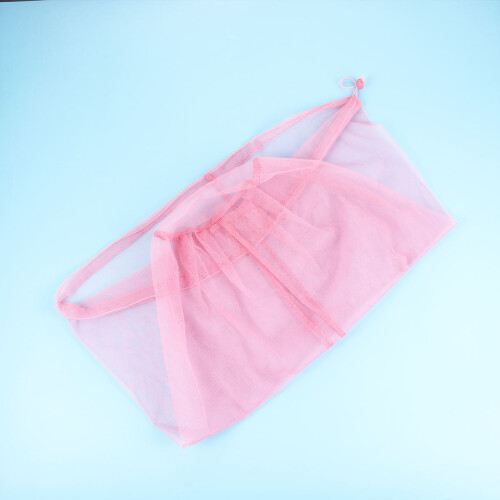 flexible mosquito hat with mesh face protector for outdoor pink 2