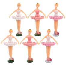 6 pcs ballerina statues figurines ballet dancer art home decor