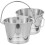 2pcs portable ice storage bucket for wine beer with ice cube container 5