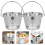 2pcs portable ice storage bucket for wine beer with ice cube container 6