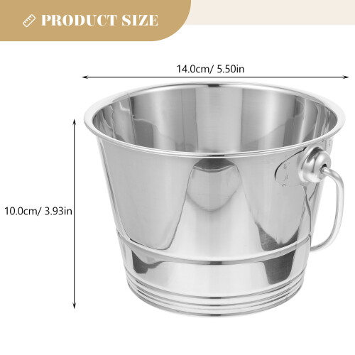 2pcs portable ice storage bucket for wine beer with ice cube container 2
