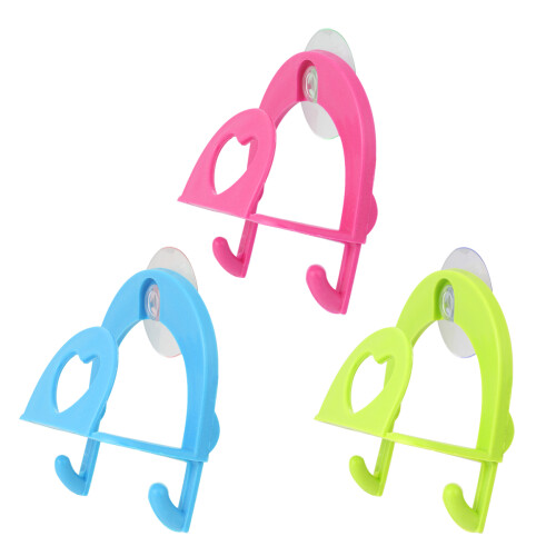 3St Plastic Zuignap Opslagrek Keuken Organizer Houder
