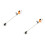 2pcs Mini House Mower Model PVC Garden Tool Decor 9