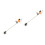 2pcs Mini House Mower Model PVC Garden Tool Decor 8