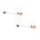 2pcs Mini House Mower Model PVC Garden Tool Decor 5