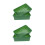 4 pcs plastic flat tray, rectangular hollow for plants 5
