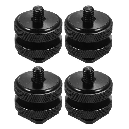 4 statief schroefadapter 1/4 inch met hotshoehouder 2