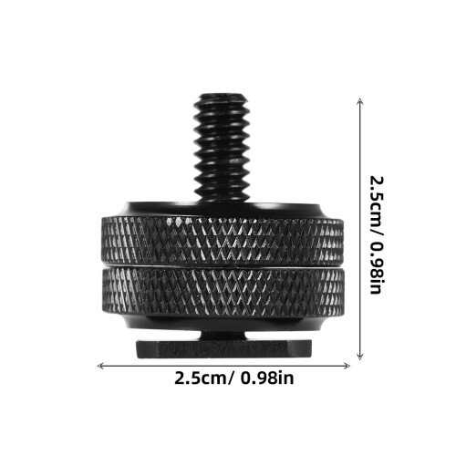 4 statief schroefadapter 1/4 inch met hotshoehouder 1
