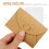 conjunto de envelopes pequenos com cartões em branco formato coração 4