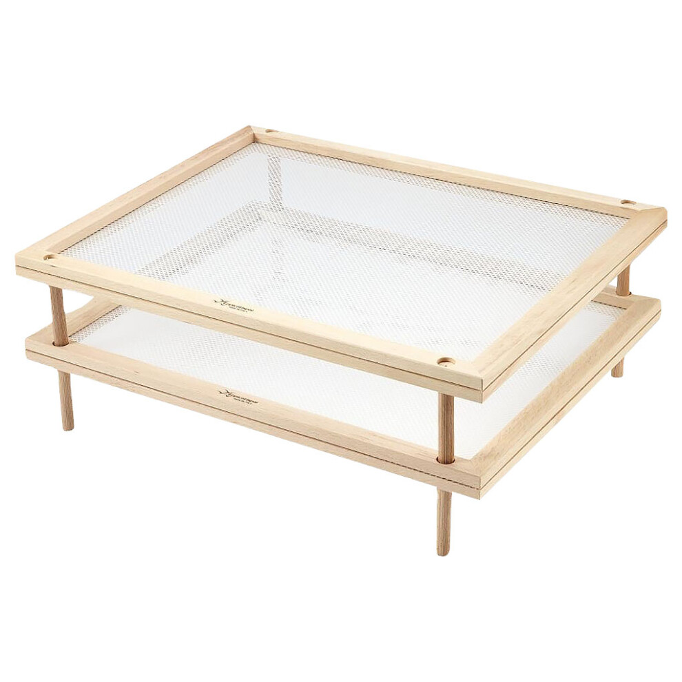 (double layers) Pasta Drying Rack Double Layer Fresh Food Dryer Shelf Tray Restaurant