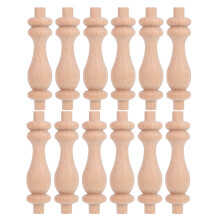 12Stk Unlackierte Holzspindeln Gobelin Säule Baluster Für Schrank