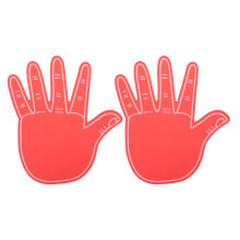 2 große hand-fingergloves für cheerleading, wiederverwendbar
