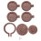 5St Mini Borduurringen Hout Rond Bruin Creatieve Accessoires 1