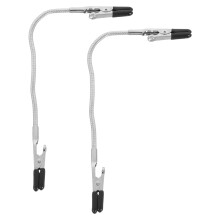 2 doppelseitige Krokodilklemmen 230 mm für Fotodisplay und Löten