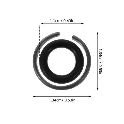 9 einschlagschlüssel-sicherungsringe 1/2 zoll mit o-ring 1