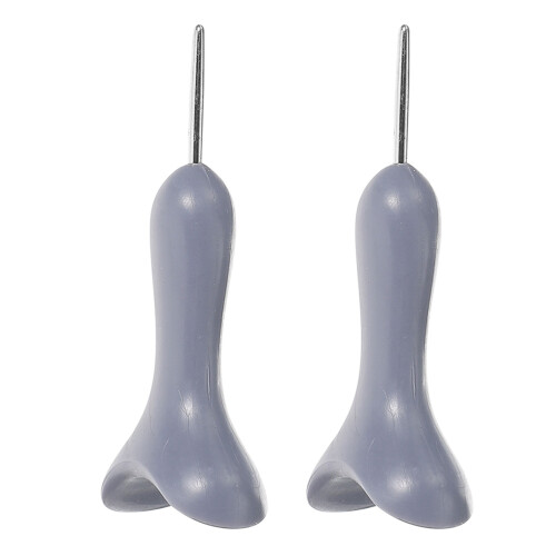 2 blindenschrift-stylus sattelform, schreibwerkzeug grau