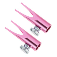 2St Duurzame Aluminium Make-Up Potloodslijper Roze Compact Voor