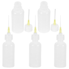 5 ud frascos 55 ml con punta precisión para pegamento y pintura