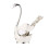 1Set Premium Silver Fruit Dessert Fork Zinc Alloy for Cake Snacks 1