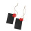 10pcs mini rectangular wooden blackboard price tags with red flower 4
