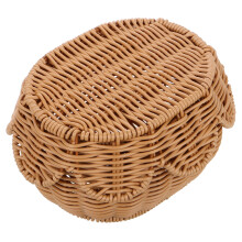Wicker Storage Bins with Lid Handwoven Seagrass Round Organizer