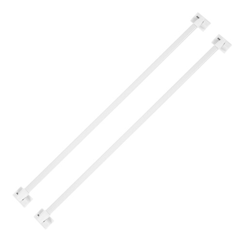 adjustable adhesive shower curtain tension rod 1 pair 2