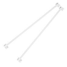 adjustable adhesive shower curtain tension rod 1 pair