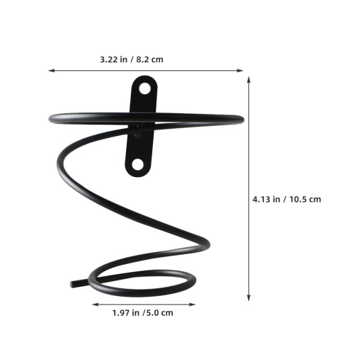 6 pcs iron wall mounted spiral wine rack for home or restaurant use 1
