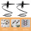 6 pcs iron wall mounted spiral wine rack for home or restaurant use 6