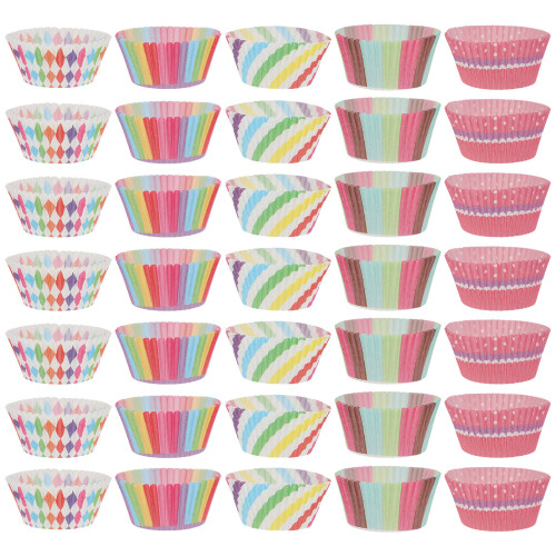 500 pcs muffin baking cups cupcake cake wrappers assorted colors