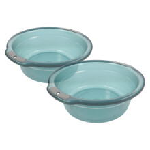 2pcs Plastic Wash Basin with Handle for Bathroom Laundry Feet