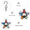 colorful hanging pentagram candle holder lantern 9