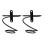 2pcs wall mounted rack metal holder for home kitchen bar 9