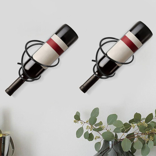 2pcs wall mounted rack metal holder for home kitchen bar 2