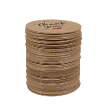 200 pcs kraft paper round thank you hang tags for wedding party