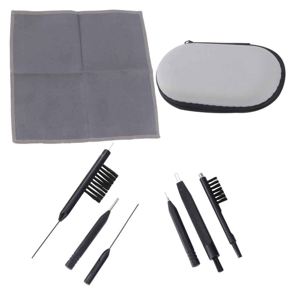 Villcase 1 Set 7 Pcs Hearing Aid Cleaning Kit For Practical Use