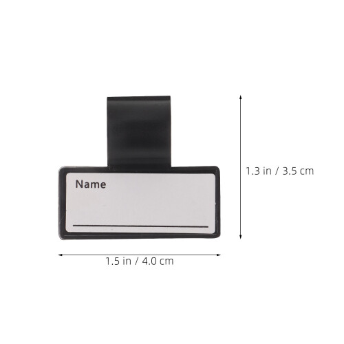 placa identificativa fonendoscopio plástico blanco con clip 20 uds 2